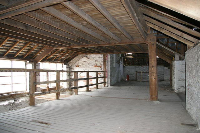 inside of old building